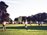 Einspielen am Trainingsplatz